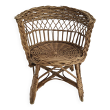 Children's rattan armchair – 1960s