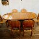 Large Scandinavian pine table - 6 chairs