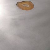 Stainless steel/agate/aluminum side table
