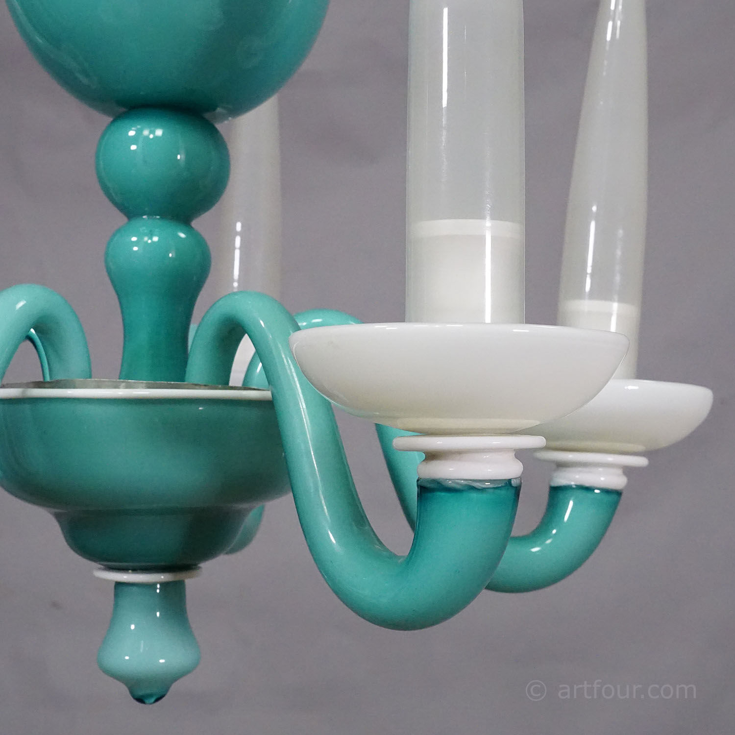 Murano glass chandelier by Gio Ponti for Venini, 1940s