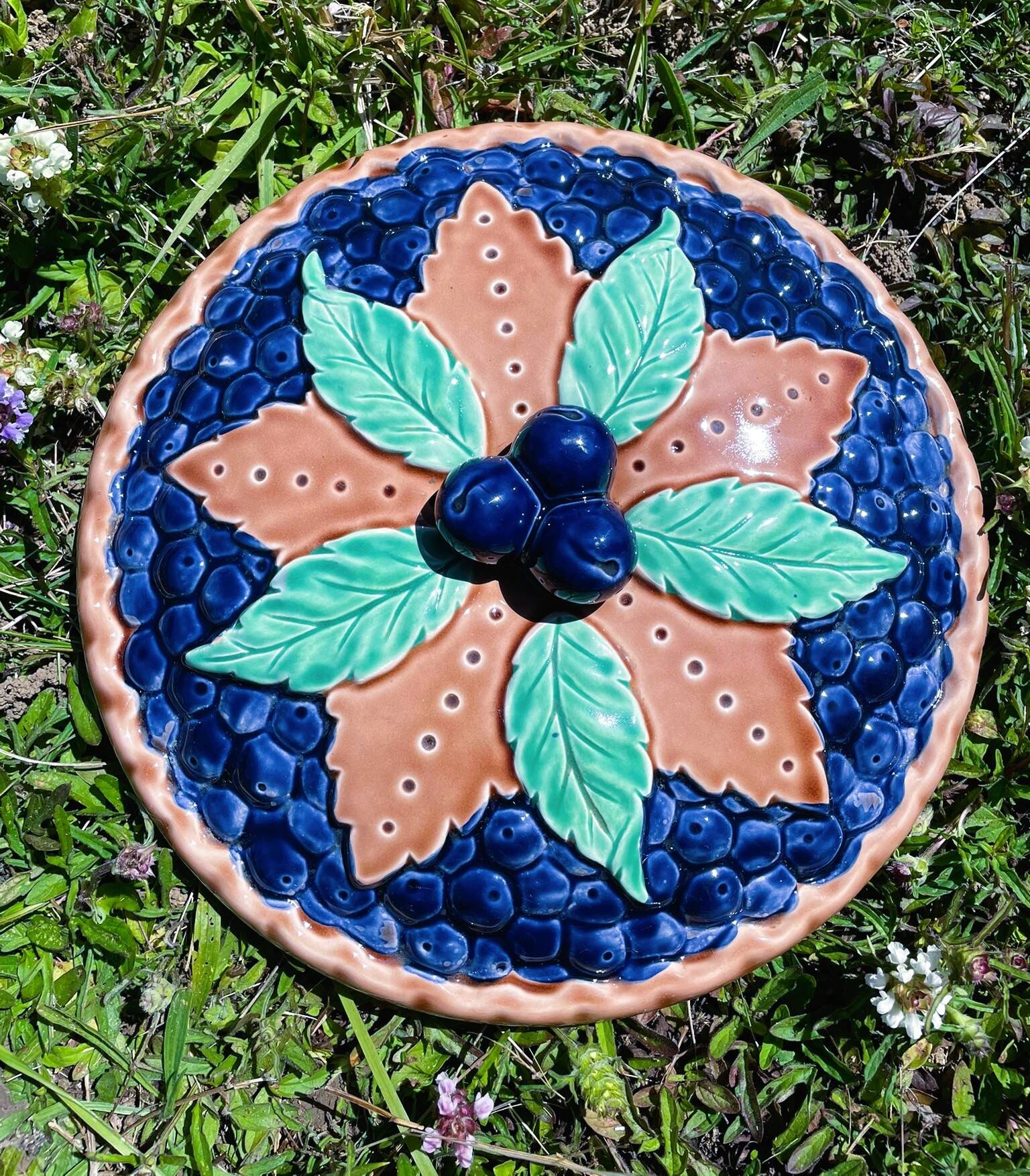Illusion pie dish blueberry pie