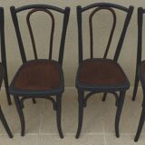 4 old Luterma bistro chairs with patterned seats – Completely refurbished