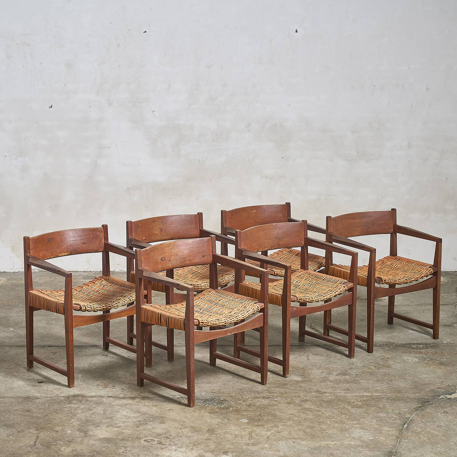 6 fauteuils Peter Hvidt & Orla Molgaard-Nielsen pour Soborg