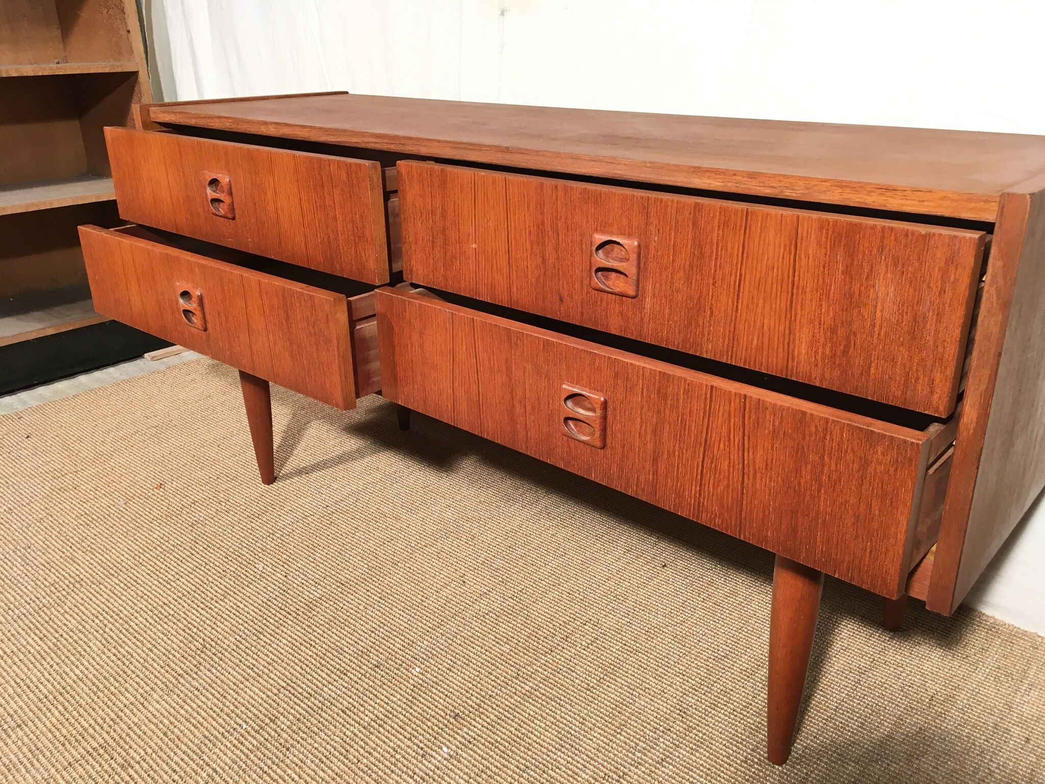 Scandinavian row 1960s teak