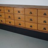 Large Vintage Dutch Oak Shop Cabinet / Sideboard, 1950s