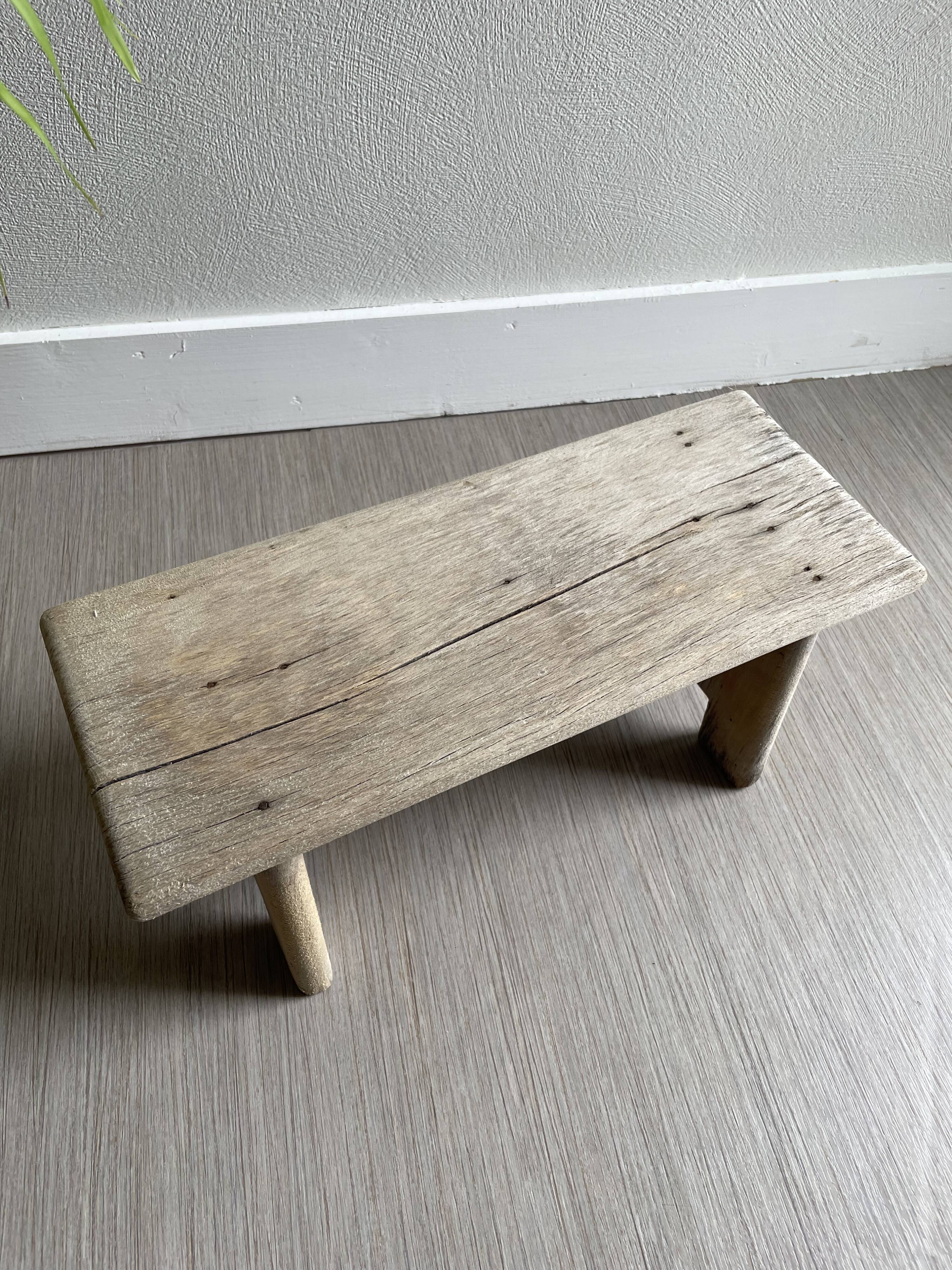 Tabouret banc bois