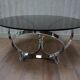 Mid-Century Space Age Round Coffee Table by Knut Hesterberg, 1960s