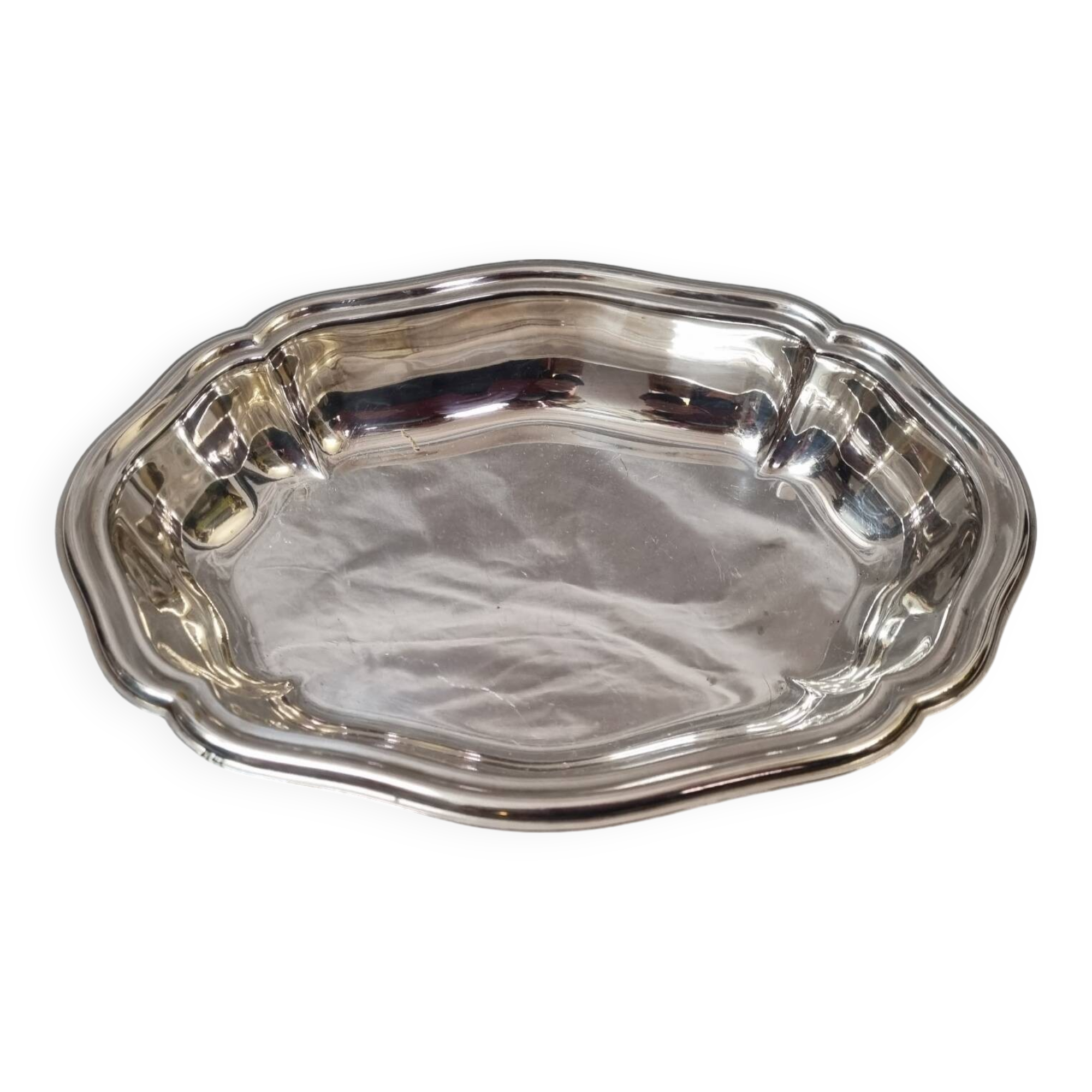 Fruit or bread basket, silver from 1980