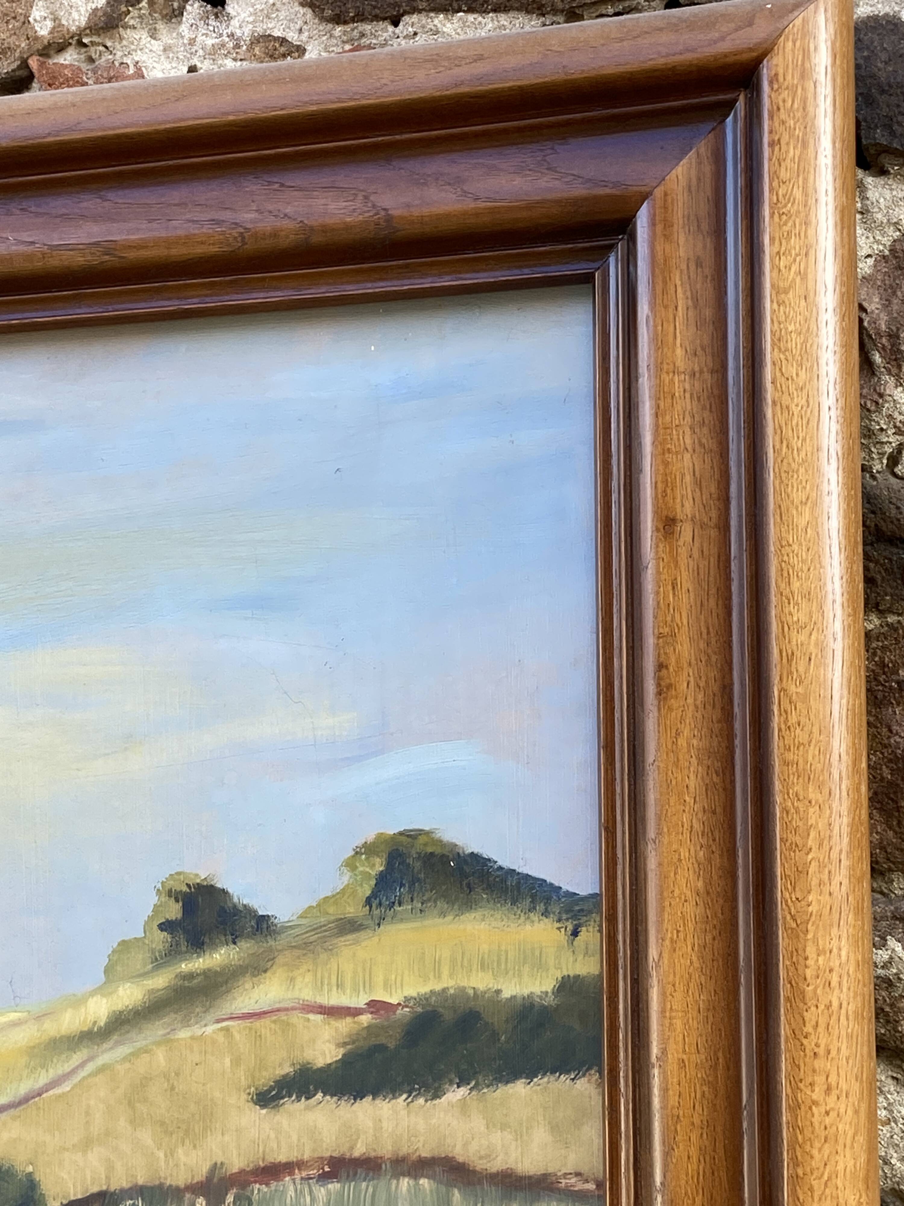 XXXL painting Alsatian landscape VINE Viticulture Harvest Vineyard By Théo