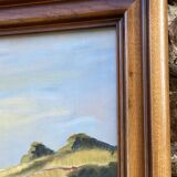 XXXL painting Alsatian landscape VINE Viticulture Harvest Vineyard By Théo