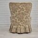 1970s, Danish easy side chair, original very good condition, floral furniture velour.