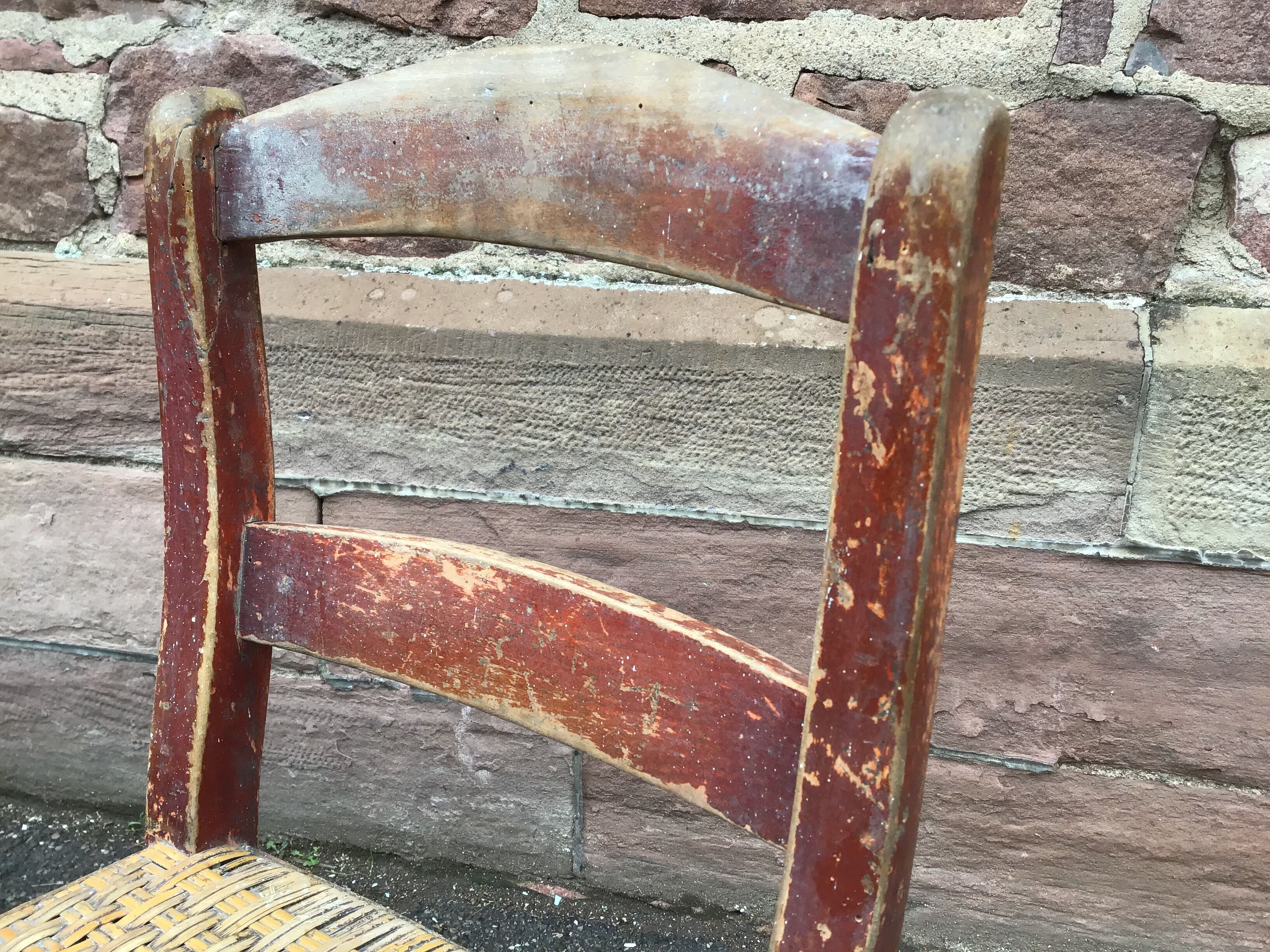 2 chairs bistro restaurant tavern brewery 1930 Alsace Tigre Bock Strasbourg