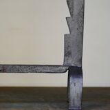 Grilles de cheminée brutalistes, années 1930, ensemble de 2