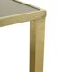Tables gigognes Hollywood Regency Belgo Chrome plaqué or 23 carats