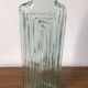 Large art-deco glass vase San Miguel (Spain). Handmade (original label)