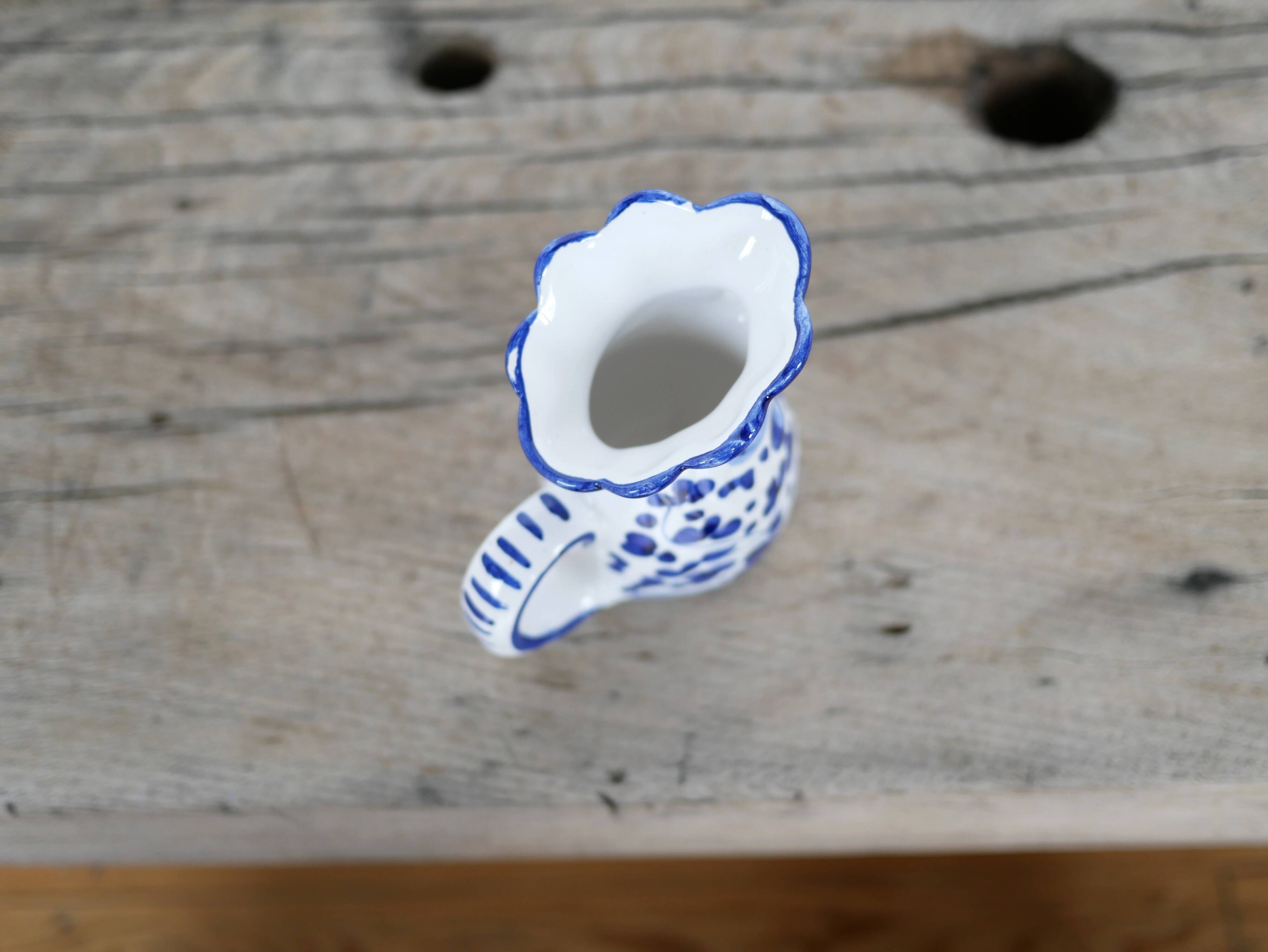 Vintage ceramic milk jug from Deruta, Italy