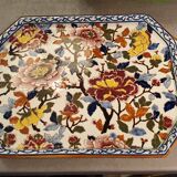 Gien earthen earthenware dish peony model