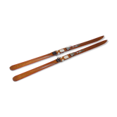 Vintage wooden skis 2.10 m