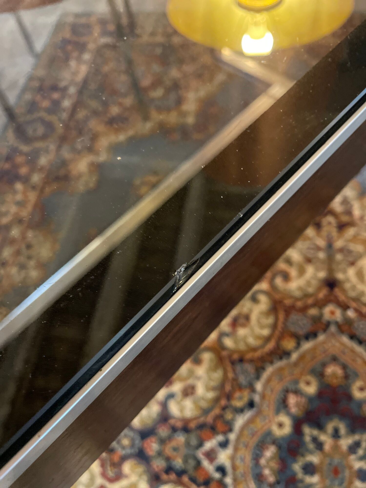 Metal and rosewood desk by Claude Gaillard for Ligne Roset 70'S