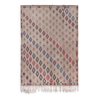 Tapis vintage turc de oushak tissé à la main 152x212 cm