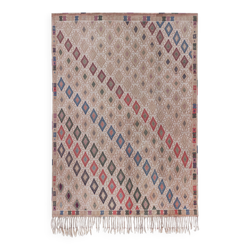 Tapis vintage turc de oushak tissé à la main 152x212 cm