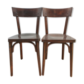 2 bistro chairs stamped Baumann