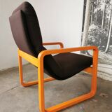 Fauteuil en bois courbé Wilkhahn 1980