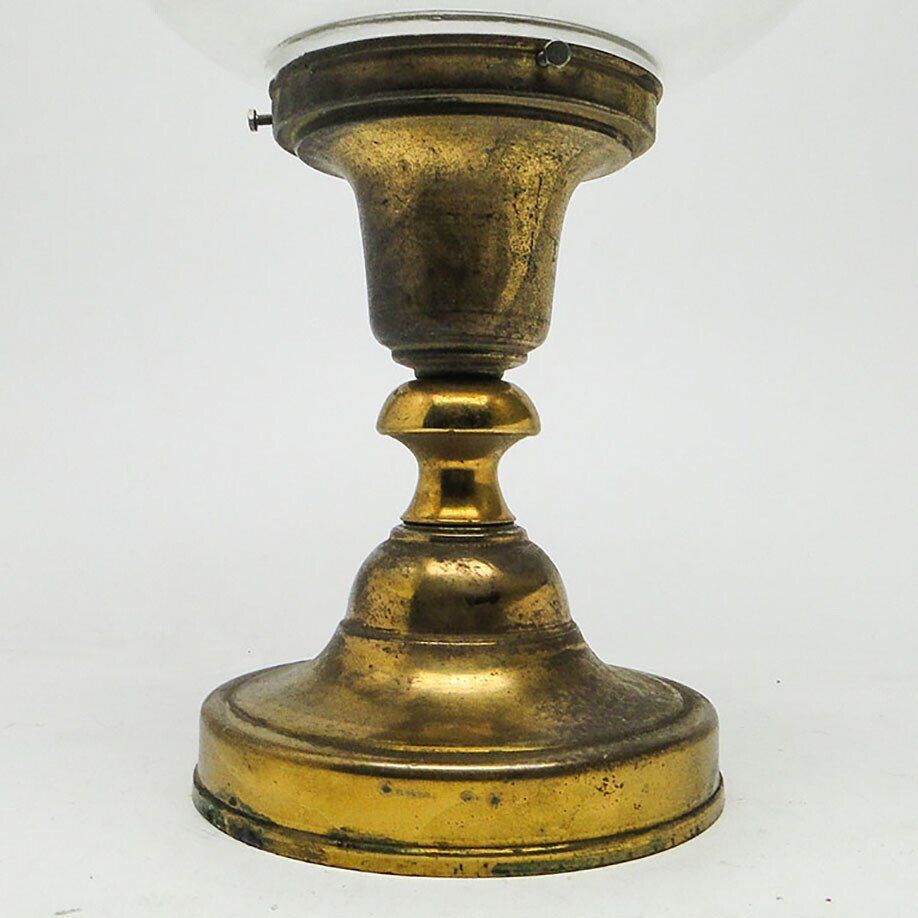 Lampe suspendue vintage en laiton, années 1930