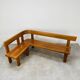 Banc d’angle Pierre Chapo S35 en orme