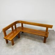 Banc d’angle Pierre Chapo S35 en orme