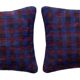 Set of 2 vintage kilim cushion covers 41x61 cm