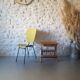 Chaise tubulaire vintage jaune
