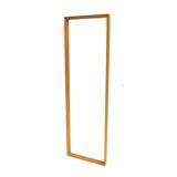 Miroir scandinave en chêne, Suède 1960, 122 x 38cm