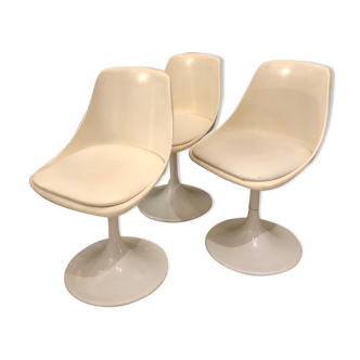 3 vintage tulip chairs, 1970