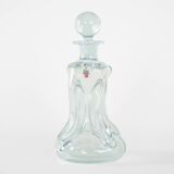 Glass carafe Kluk, Danish design, 1970s, manufactured by Holmegaard