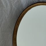 Miroir ovale doré classique 42x32
