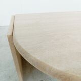 Vintage travertine coffee table, 1970s