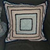 Housse de coussin Vintage au crochet