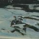 Peinture moderne suédoise, années 1960, huile sur toile, Gunnar Herman Berglund (1906-1992)