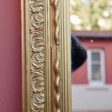 Large old gilded mirror 84x139cm