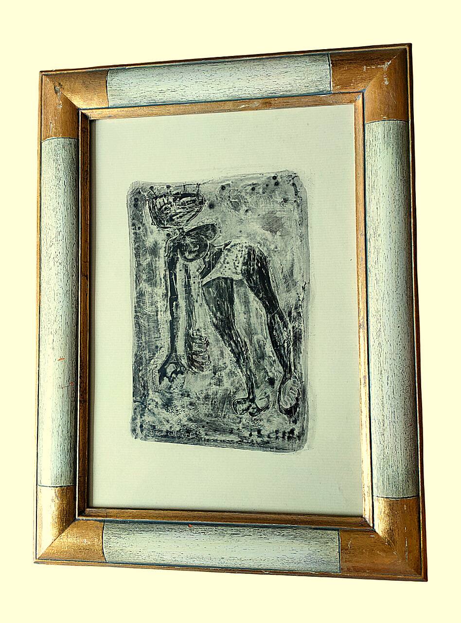 Painting ANIAKI (Danièle) - Mixed media p. plastic - 'Petite Culotte' 2001