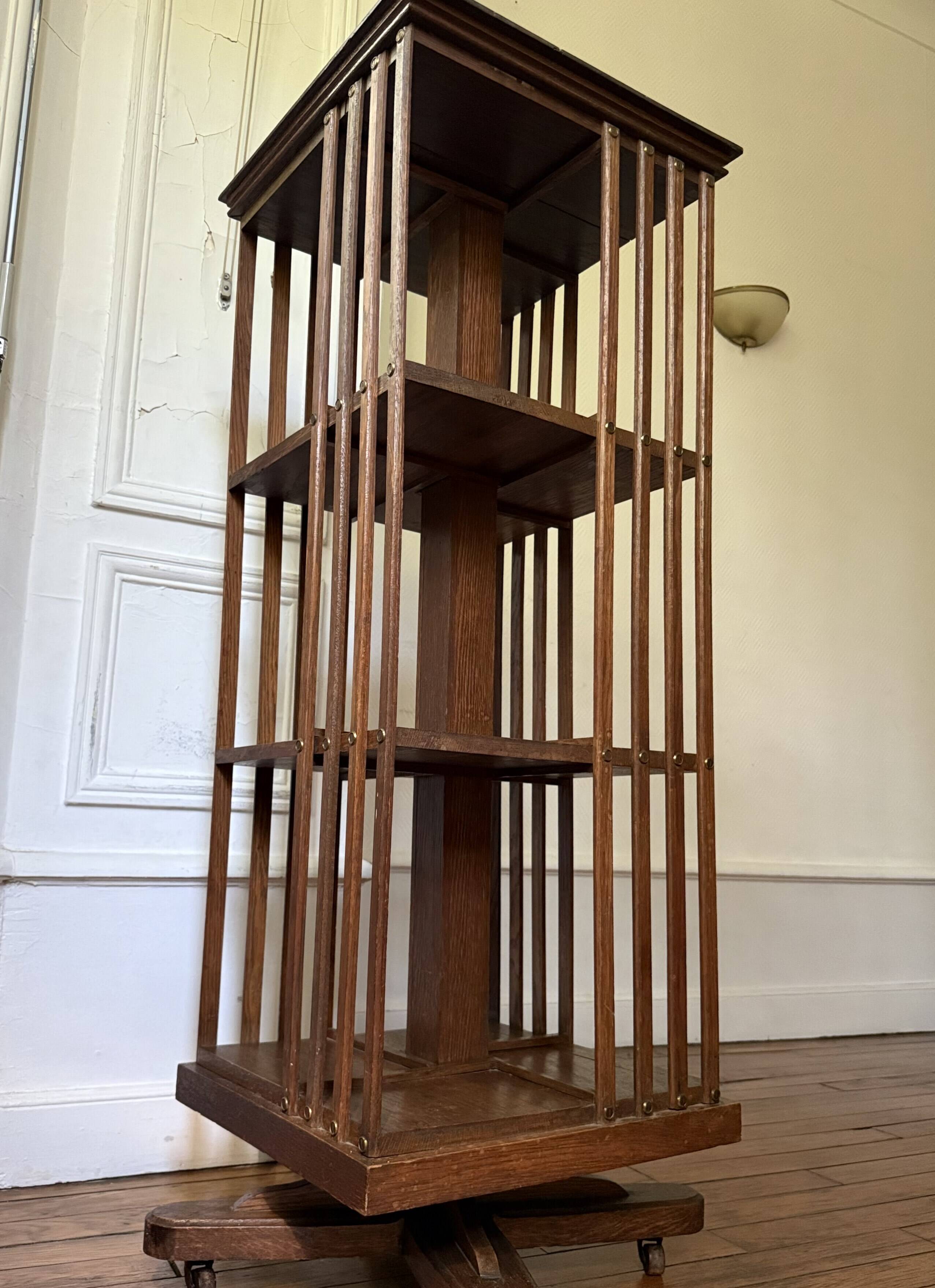 Large rotating library from the early 20th century