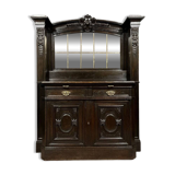 Blackened wooden sacristy sideboard from the Napoleon III period, circa 1850