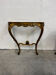 Carved gilded wooden console and marble in Louis XV style