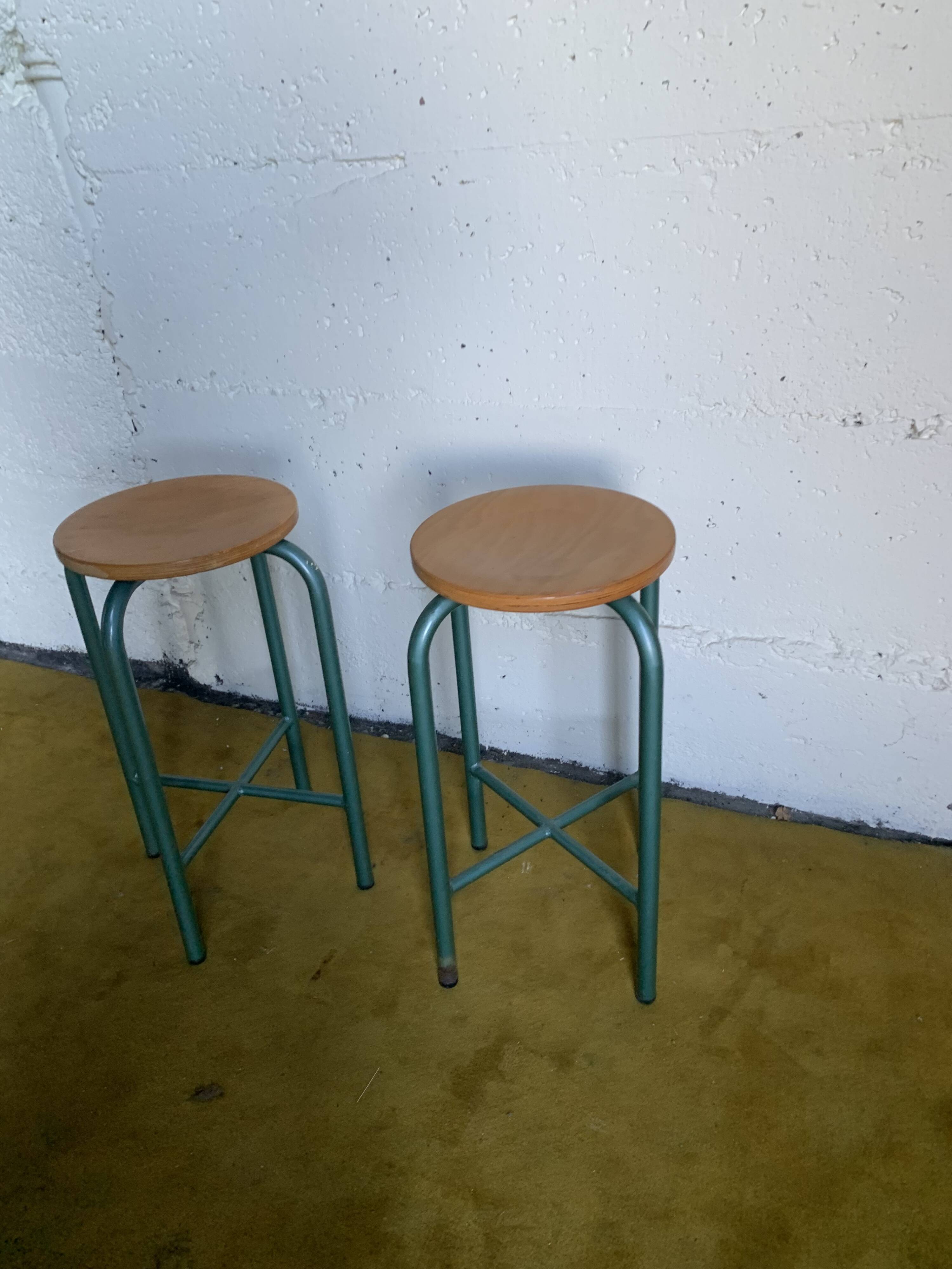 Pair of school stools