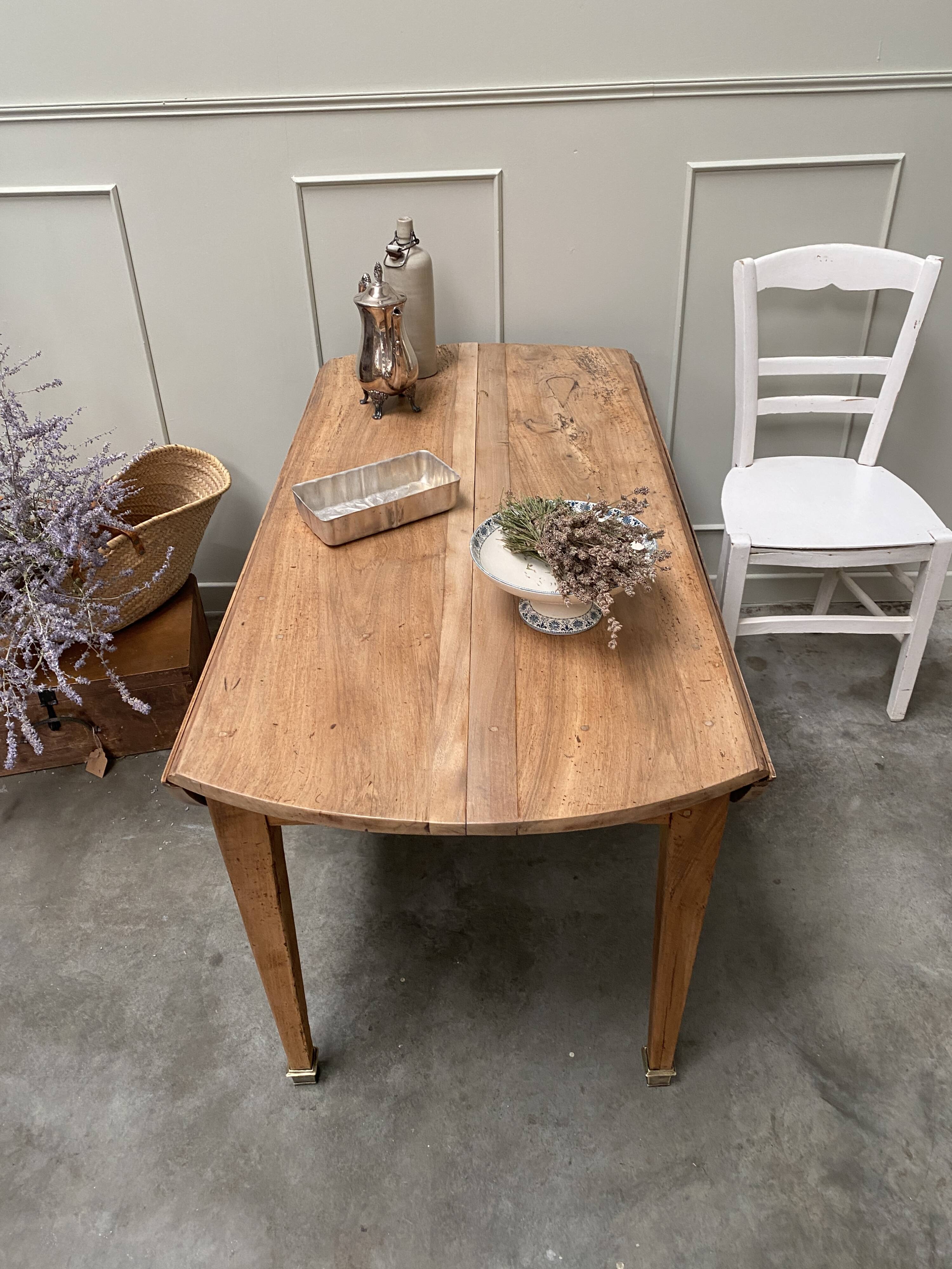Table de ferme à rabats
