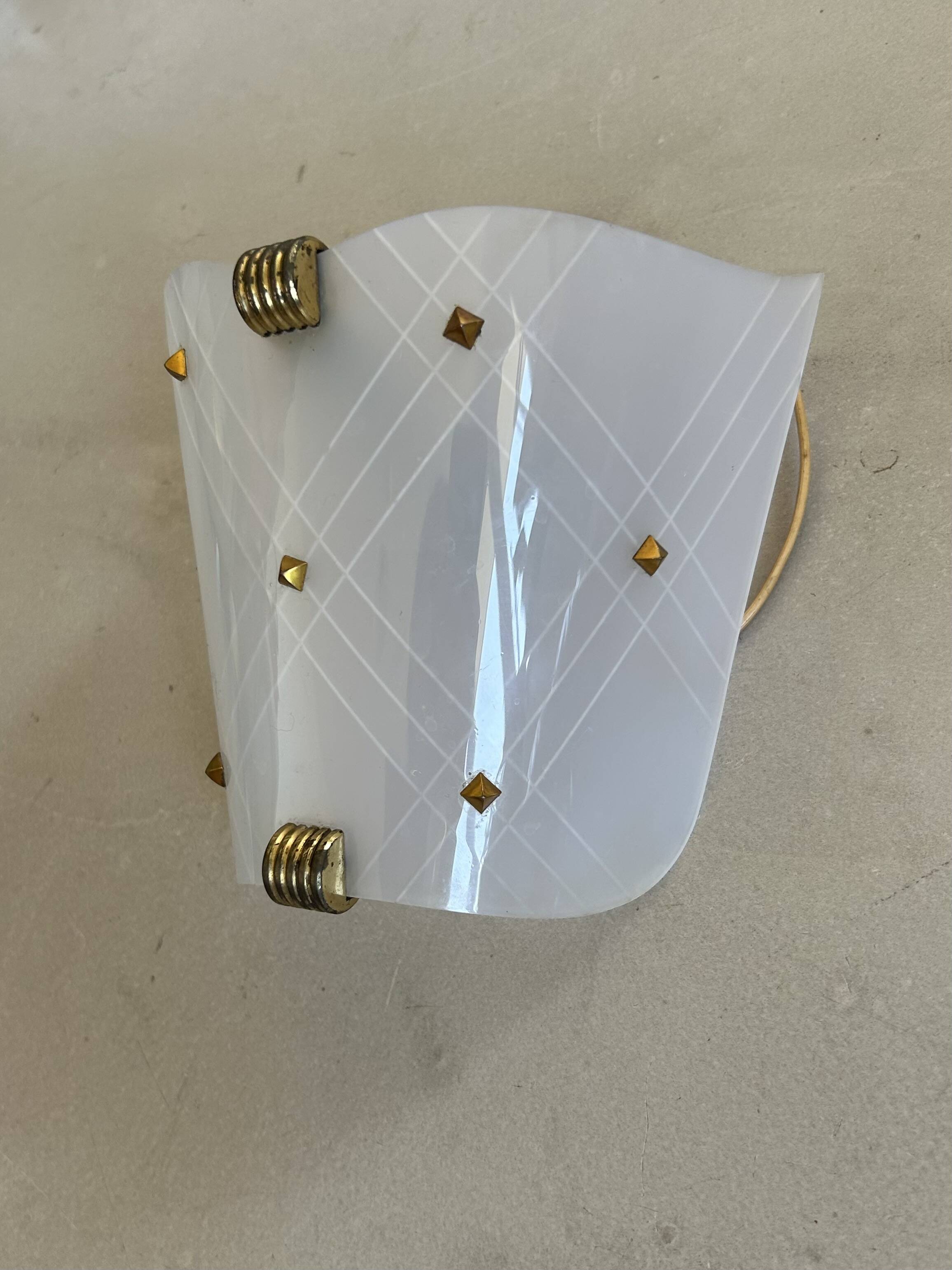 Vintage Arlus wall light in puzzlement