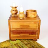 Raw pine chest of drawers