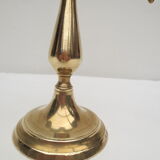 Pair of old brass candlesticks 3 branches