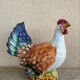 Grande porcelain poule sculpture Italy